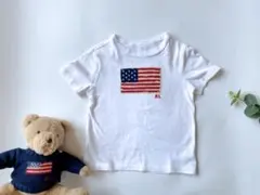 ◇美品◇ラルフローレン◇ベビー◇キッズ◇刺繍◇ポロベア◇半袖◇国旗◇Tシャツ◇