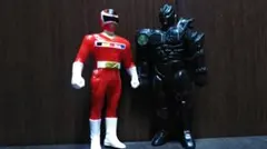 バンダイ★電磁戦隊メガレンジャー★メガレッド&行動隊長ユガンテ★対決セット