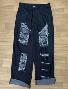 SHEINダメージジーンズ