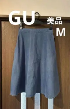 GU デニムスカート ブルー Mのサムネイル