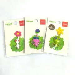 【新品】 PIKMIN ピクミン バッジ 3個セット 白 羽 ヒカリ ピンバッジ