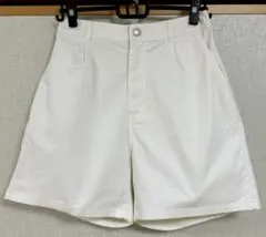 【Haneys】ショートパンツ　オフホワイト　レディースL ウエストゴムのサムネイル