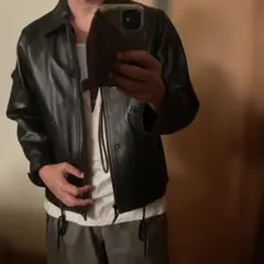 【定価5万超 HOUSTON】MK3 LETHER JACKETエゴトリッピング