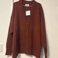 新品未使用snap club ニット　カーディガン　セーター　赤　レッド