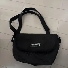 THRASHER ショルダーバッグ ブラック レオパード柄のサムネイル