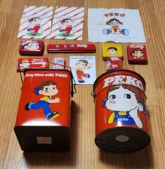 超レア】【未使用】昭和レトロポップ 不二家 ペコちゃん ポコちゃん 缶
