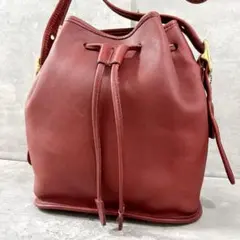 COACH オールド コーチ ショルダーバッグ 巾着型 USA レザー 9952
