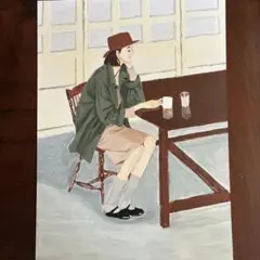 アクリル画【コーヒーブレイク】