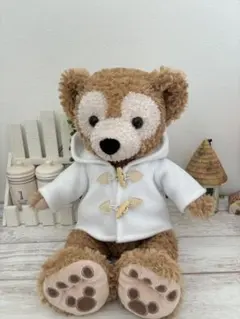 ダッフルコート 白☆ダッフィーS シェリーメイS☆ハンドメイド コスチューム洋服