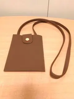 【匿名配送】3coins(スリーコインズ) スマホショルダー ブラウンのサムネイル