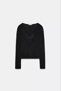 2026年最新】ZARA ザラ レースコンビTシャツの人気アイテム - メルカリ