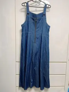 nuovo×nuovo デニムジッパーサロペットロングスカート サイズ38 新品