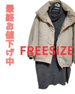 ダウンコート　FreeSize　　M～XLサイズ対応　今年秋から用にも!