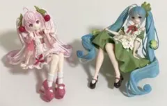 初音ミク 桜ミク ぬーどるストッパー ぬースト フィギュア 2点セット