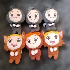 ディズニー　ピーターパンのロストボーイズ(ロストキッズ)のぬいぐるみ6個セット