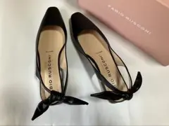 〈FABIO RUSCONI〉ローヒールバックバンドパンプス(24.5cm相当)
