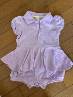 ラルフローレン　ベビー　薄紫　9M ポロシャツワンピース