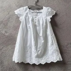 子供服 女の子 ホワイト 90〜100 白　ワンピース BabyGAP