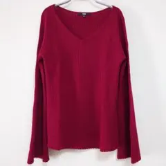 ボルドー ニット