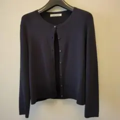 M'premier BLACK ダークネイビー カーディガン