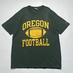 90s チャンピオン USA製 ビンテージTシャツ XL 緑 カレッジ 8254