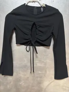 H&M シャーリングトップス（S）