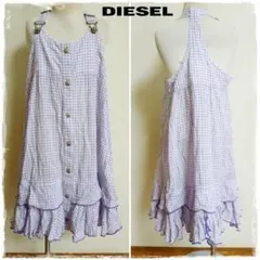 新品　DIESEL ディーゼル　ワンピース　女の子　XS　ギンガムチェック　夏物