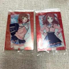 学園アイドルマスター　花梅咲季　花海佑芽 ウエハースカード　2枚セット