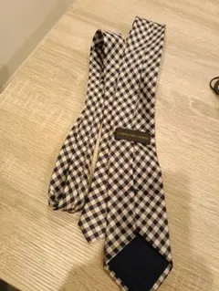 中古美品CHRISTIAN ORANI チェック柄ネクタイ