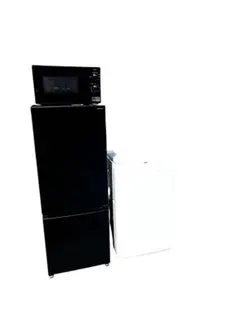 070　大人気　2024年製　ニトリ　ブラックカラー　冷蔵庫　洗濯機　電子レンジ 070 ブラック 冷蔵庫 洗濯機 ニトリセット 電子レンジ 小型 一人暮らし
