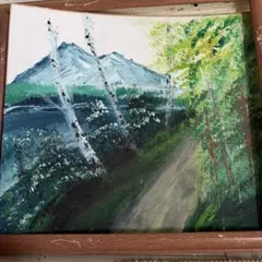 佐倉功起「陽春」日本画 10号 富士山 額付き 絵画 - メルカリ