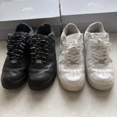 NIKE Supreme Air Force 1 ブラック、ホワイト2足セットのサムネイル