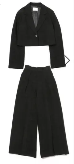 美品】Demi-LuxeBEAMS ソフトツイル セットアップ ネイビー34 - メルカリ