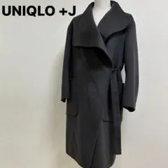 ユニクロ ジルサンダー カシミヤブレンド ロングコート　Sグレー カシミヤ混羊毛