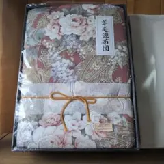 花柄掛け布団 150cm×200cm　羊毛混布団