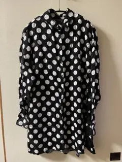 ZARA BASIC  水玉シャツ