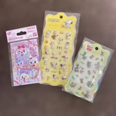 ぷくぷくぷっくりシール　スヌーピー トムジェリ　たまもりしーるリフィル
