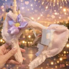 【新品】✨ディズニー✨ リーナ・ベル　カチューシャ 海外製品 お花　ピンク