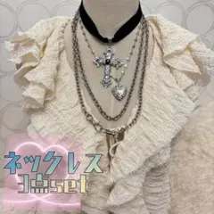 フェアリーグランジ y2k 森ガール 平成ギャル サブカル系ネックレス3点setのサムネイル