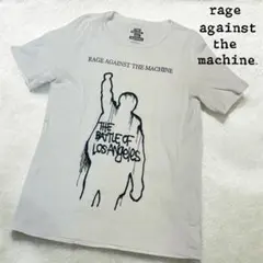 完売品 ビッグプリント ユニセックス レイジ・アゲインスト・ザ・マシーン バンT