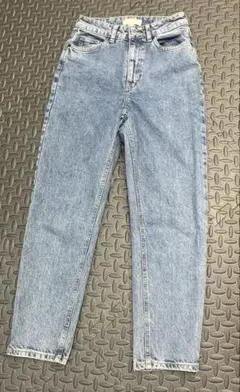 極美品　H&M マムデニム　テーパードデニム