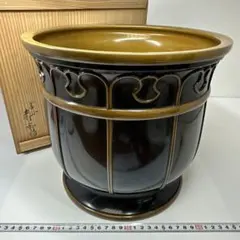 金谷五郎三郎　黒唐銅蓮萌式火鉢　共箱　トトサカ　東さ7-0315☆2F 金谷五郎三郎 黒唐銅蓮萌式火鉢 共箱 トトサカ 東さ7-0315☆2F - メルカリ