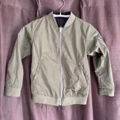 カーキ・ブラック リバーシブルブルゾンジャケット 星柄グローバルワーク