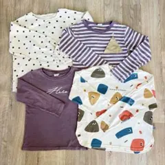 キッズ　長袖カットソー4枚セット