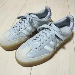 アディダス美品✨️SAMBAE ヘイローブルー/オフホワイト23.5cm