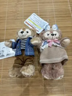 ダッフィーシェリーメイ　ぬいぐるみバッジ　ブルガリアヨーグルト　懸賞品