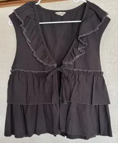 Samansa Mos2 フリルティアードベスト