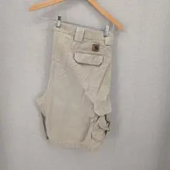 カーハート ショートカーゴパンツ カーキ B164 W40程度 ハーフパンツ