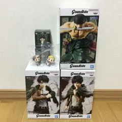 グランディスタ ロロノアゾロ＆進撃の巨人・一番くじ フィギュア5点セット