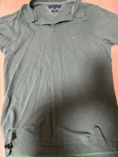 トミーヒルフィガー グリーン ポロシャツ